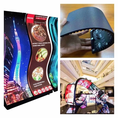 Indoor P2.5mm Cylindrical LED Screen 320x160mm Front Magnetic Maintenance