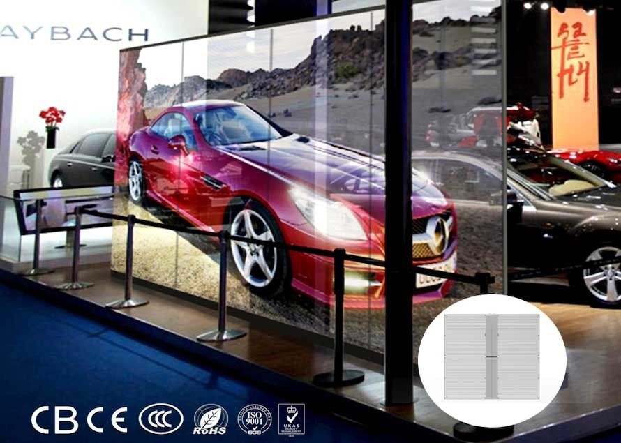 14kg Light Weight Transparent Led Display 80% Smd Pixel 10mm For Glass ...