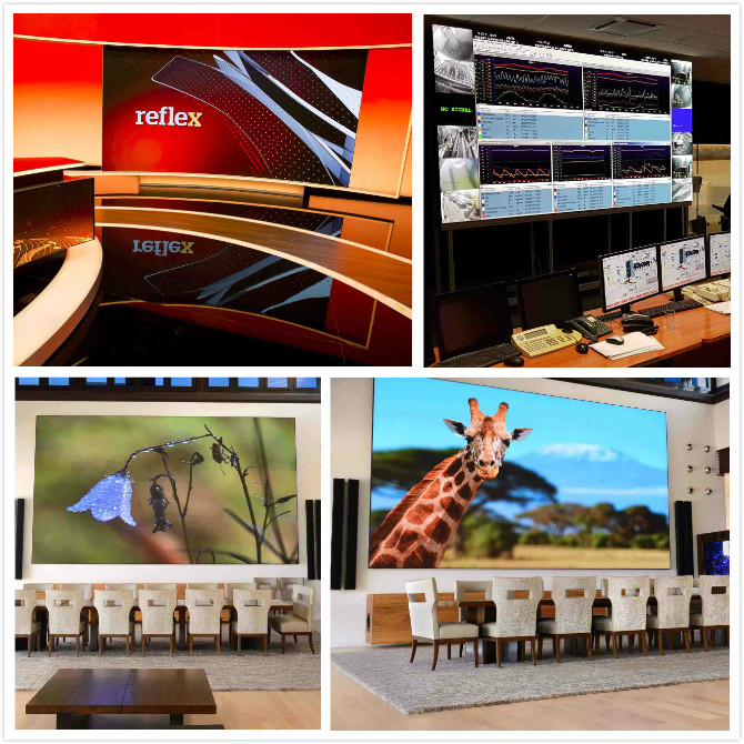 HD 4K Small Pixel Ndoor Led Display Screen , High Brightness Led Display Nation Star 0