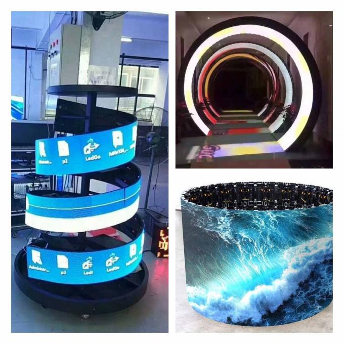 500cd/Sqm P2mm 360 Degree Led Screen display 320x160mm Ultra Thin