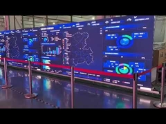 Black Smd Hd Led Display 1.87mm Tv Studio Traffic Center With Colorlight System