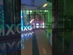 P3.91-7.82mm Transparent Led Display Screen 6000 Nits Aluminum Cabinet